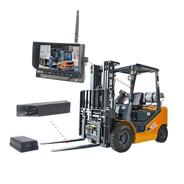 FOXDAK PZ630W 7-дюймовый экран 1080P HD камера для вилочного погрузчика с аккумулятором