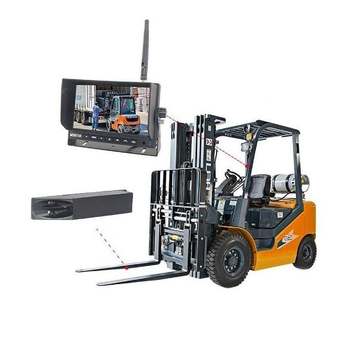 FOXDAK PZ630W 7-дюймовый экран 1080P HD камера для вилочного погрузчика с аккумулятором
