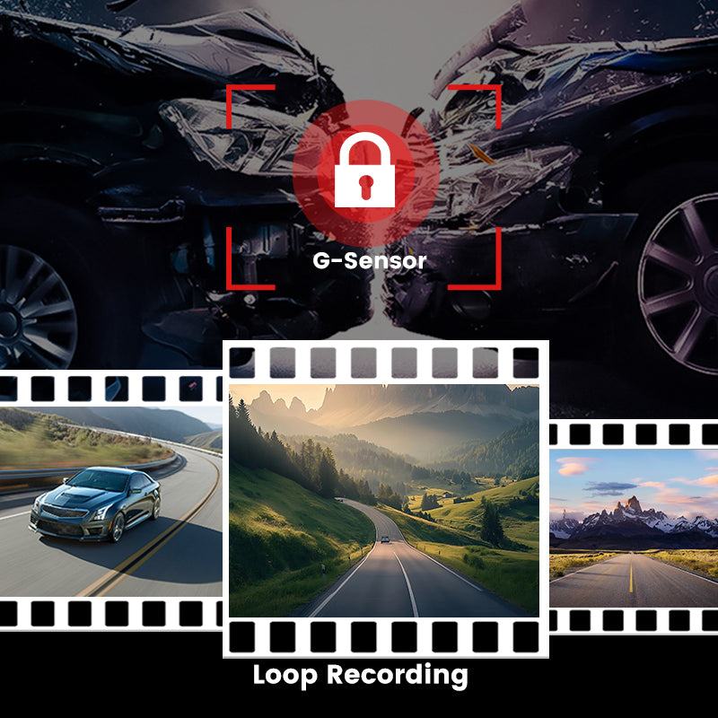 3.2Inch WIFI GPS 4K 2160P Night Vision Dual Cam