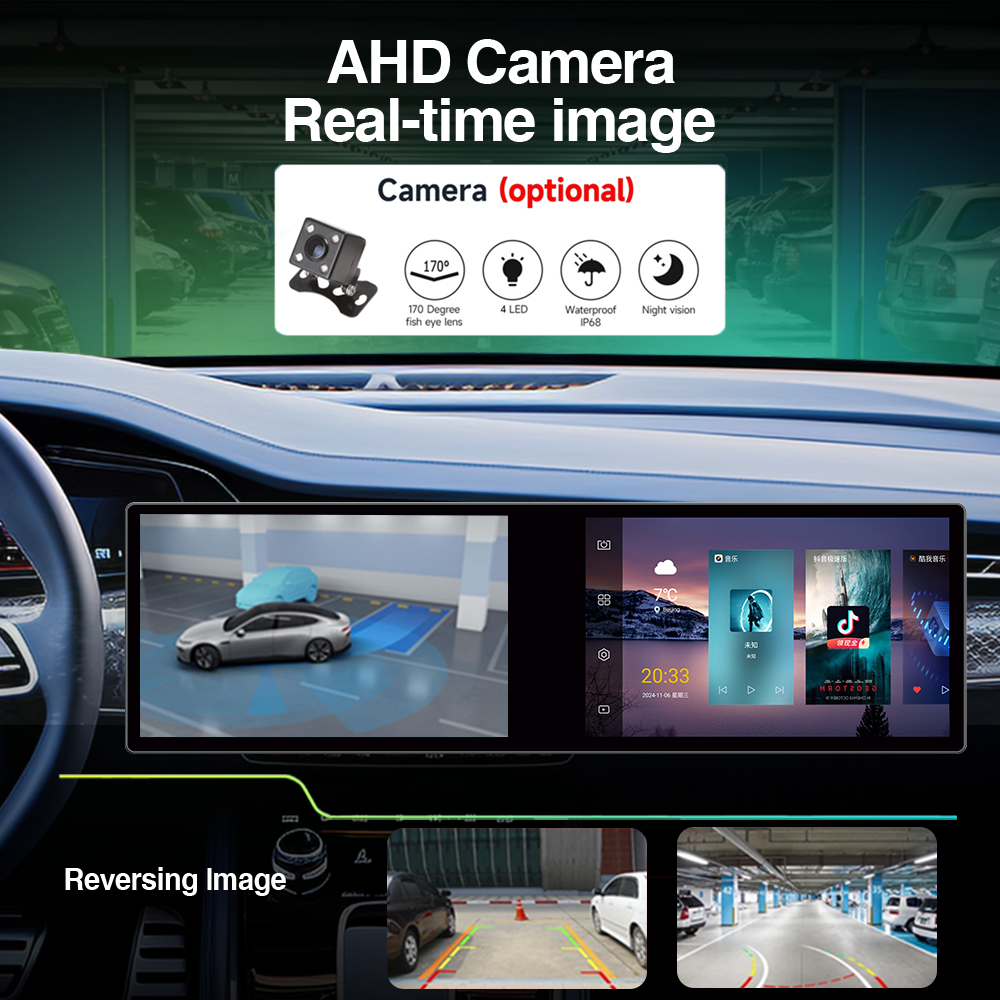 Dual 23.8" Universal Wireless Carplay & Android 13 Car Radio