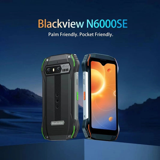 BLACKVIEW N6000SE 4G Smartphone robusto 4,3 polegadas Mini telefone 4 GB + 128 GB à prova d'água