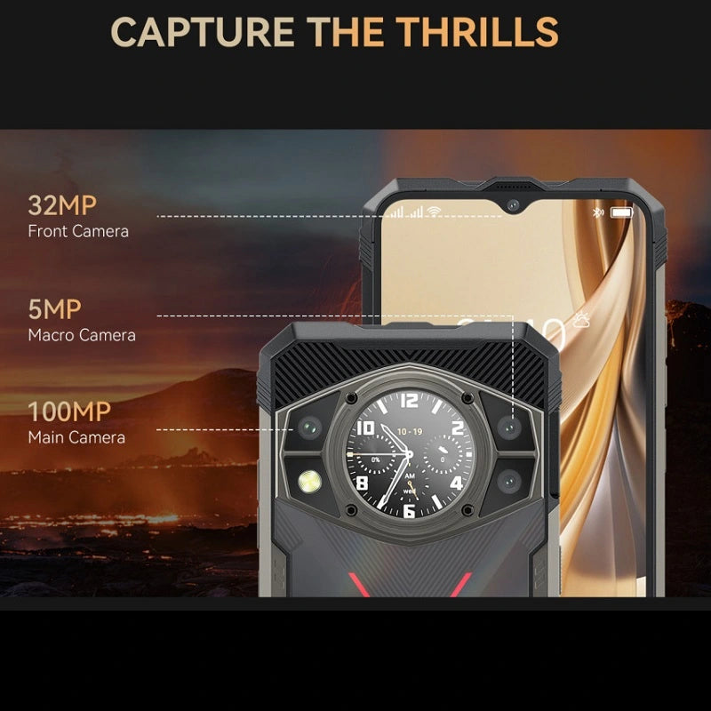 CUBOT KINGKONG AX Smartphone robusto 24 GB RAM (12+12) 256 GB ROM 100 MP 120 Hz NFC