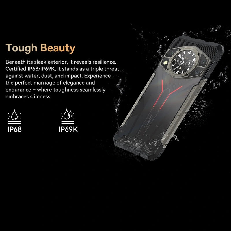 CUBOT KINGKONG AX Smartphone robusto 24 GB RAM (12+12) 256 GB ROM 100 MP 120 Hz NFC