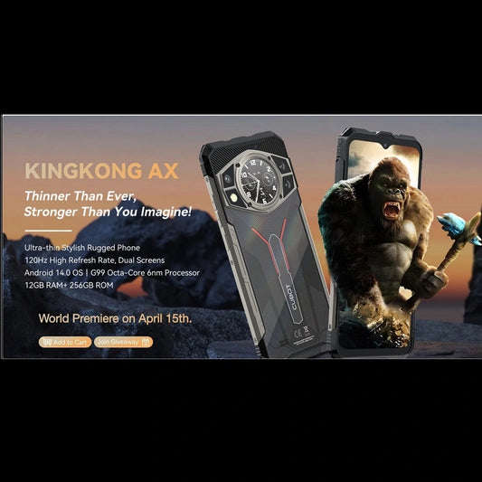 CUBOT KINGKONG AX Smartphone robusto 24 GB RAM (12+12) 256 GB ROM 100 MP 120 Hz NFC