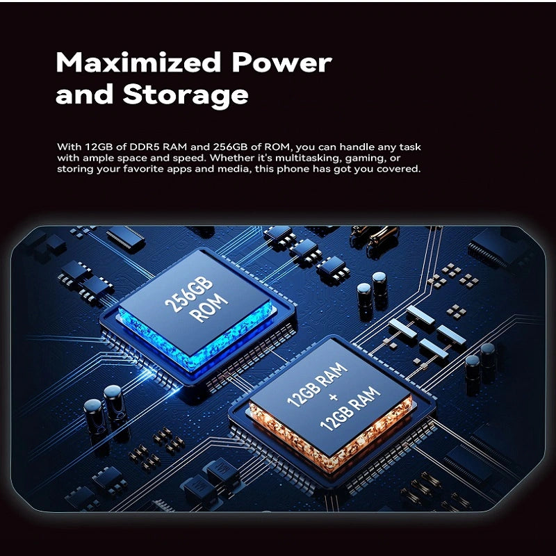 Teléfono inteligente CUBOT MAX 5 5G de 6,95 pulgadas, 144 Hz, 24 GB de RAM, 256 GB de ROM, para juegos
