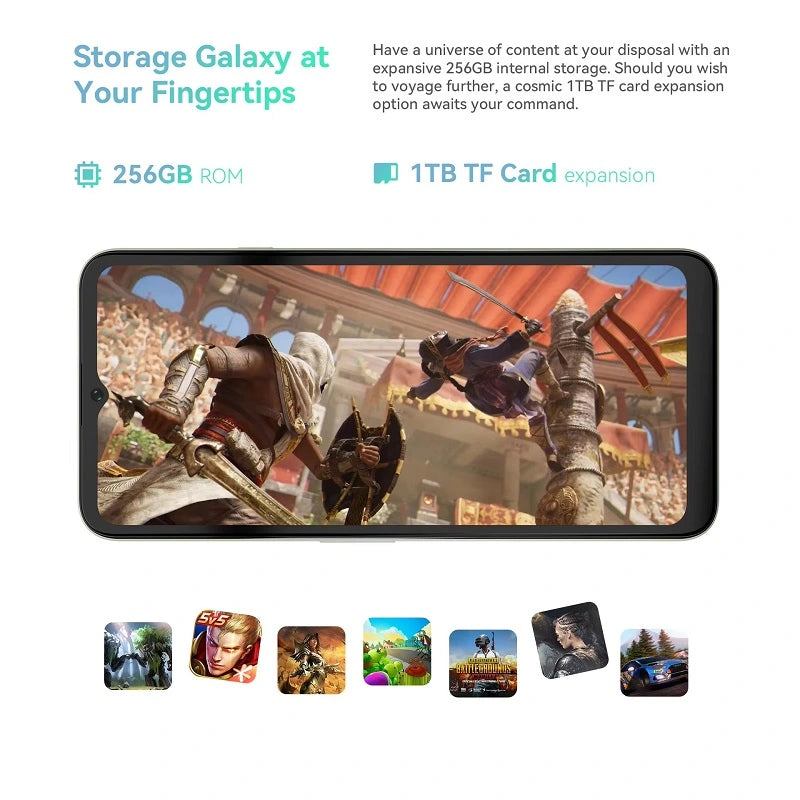 CUBOT Note 40 4G Smartphone 6GB+256GB 50MP 6.56 polegadas 5200mAh Face ID