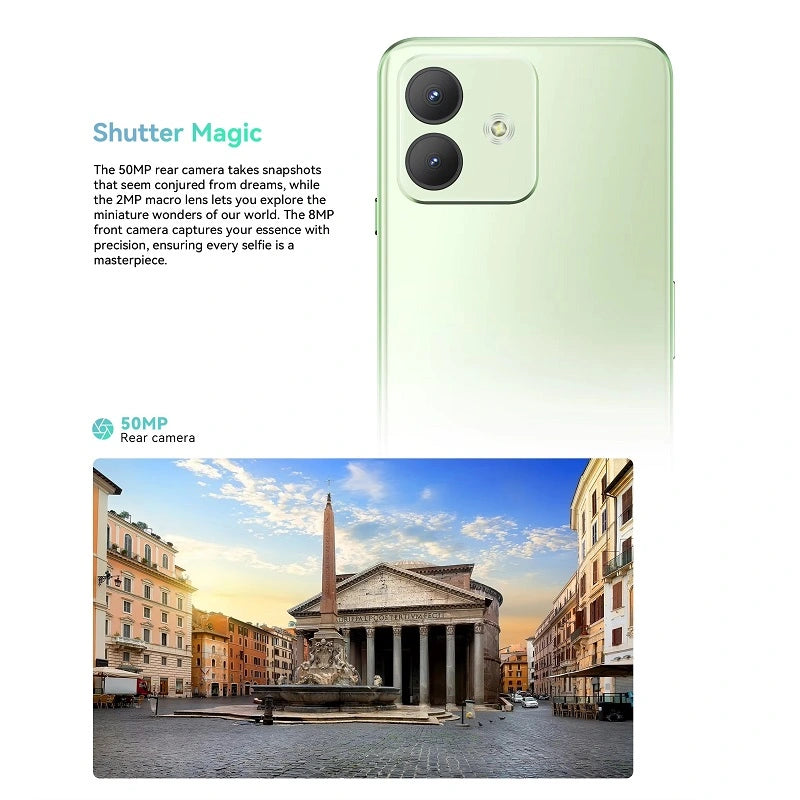 CUBOT Note 40 4G Smartphone 6GB+256GB 50MP 6.56 polegadas 5200mAh Face ID