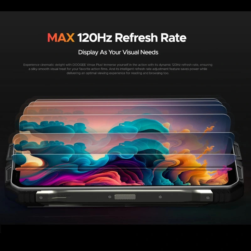 Teléfono inteligente resistente DEEGOO Vmax Plus 5G, 200 MP, 22 000 mAh, 36 GB (16 + 20) + 512 GB