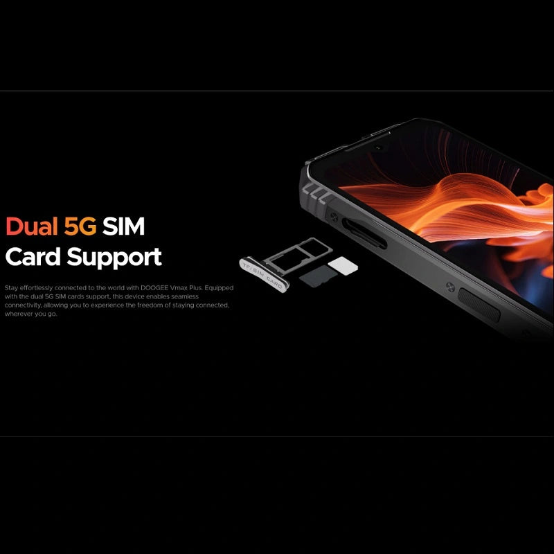 Teléfono inteligente resistente DEEGOO Vmax Plus 5G, 200 MP, 22 000 mAh, 36 GB (16 + 20) + 512 GB