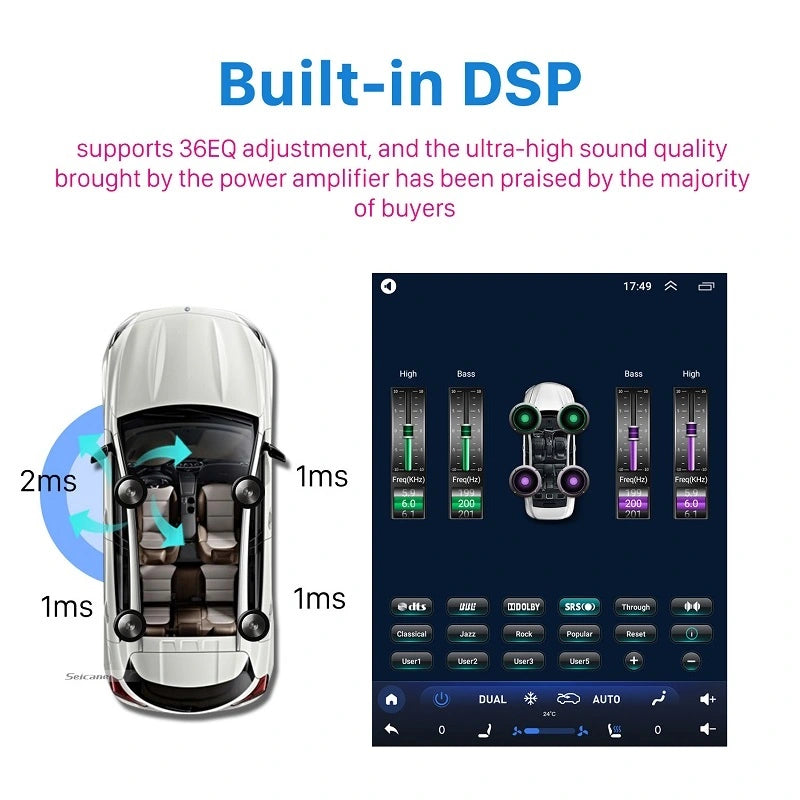 Radio para automóvil con unidad principal FOXDAK FD06 para Ford Explorer 2011-2020