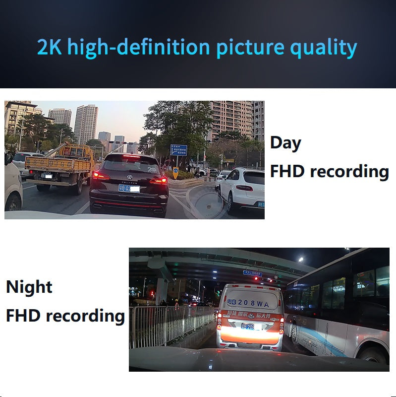 FOXDAK P85 Передняя 2K Задняя 1080P 3" 4G Автомобильный видеорегистратор Камера