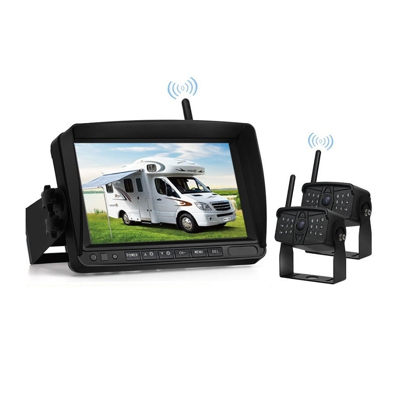 FOXDAK FD06 7" Monitor with Wireless Camera Monitoring for Cranes Excavators and Loaders