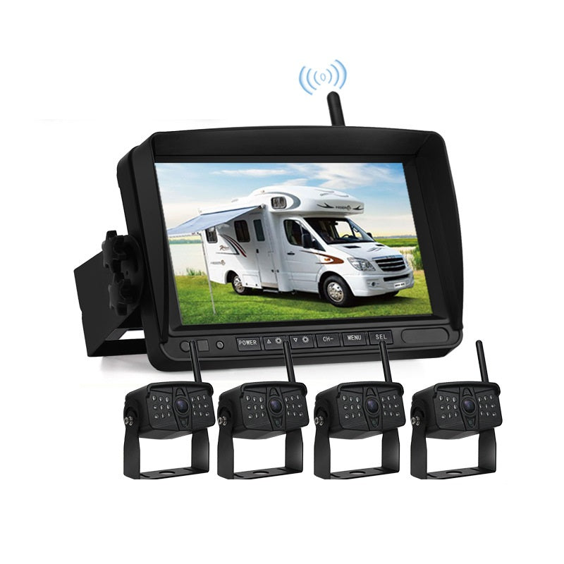 FOXDAK FD06 7" Monitor with Wireless Camera Monitoring for Cranes Excavators and Loaders