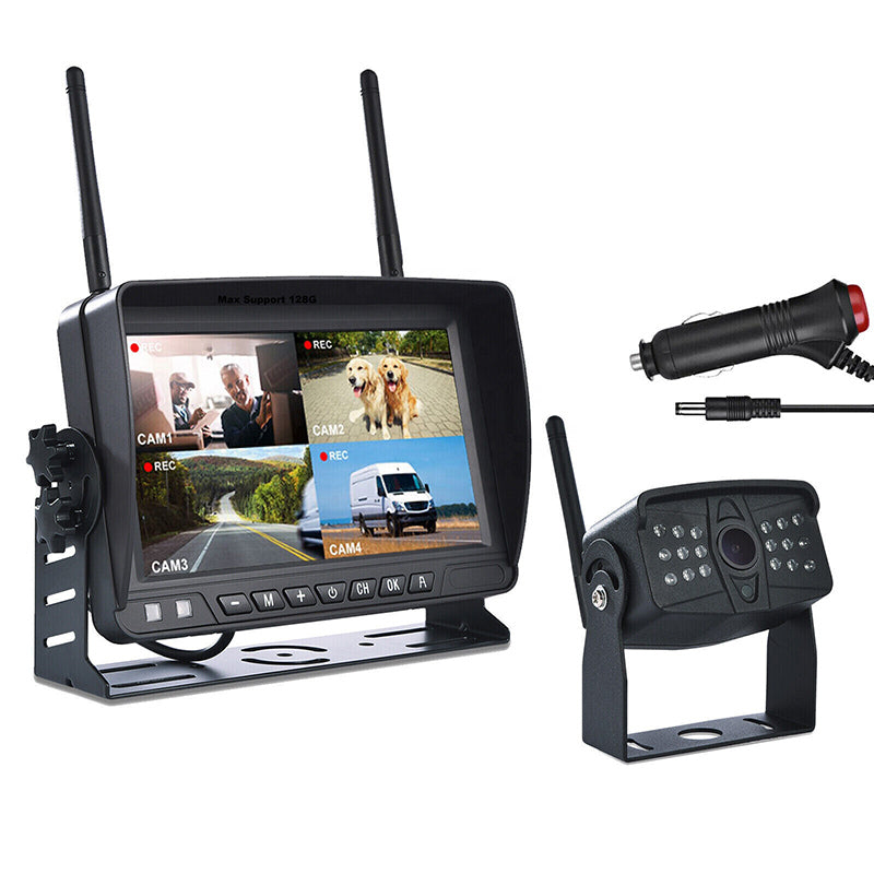 FOXDAK FD06 7" Monitor with Wireless Camera Monitoring for Cranes Excavators and Loaders