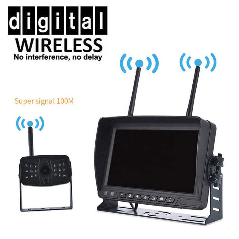 FOXDAK FD06 7" Monitor with Wireless Camera Monitoring for Cranes Excavators and Loaders