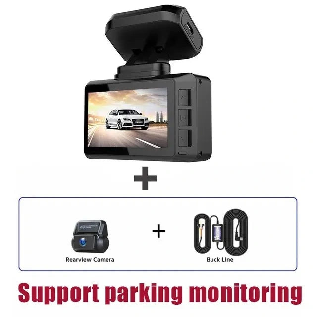 FOXDAK T8 2,45 polegadas 4K Frontal 2160P Car Dash Cam Camcorder