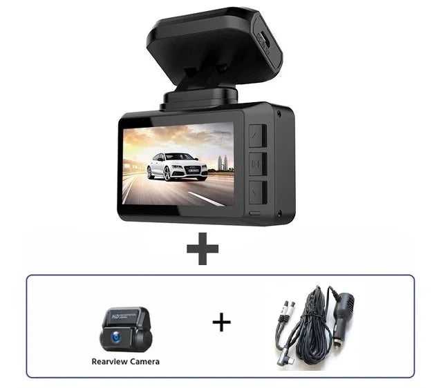 FOXDAK T8 2,45 polegadas 4K Frontal 2160P Car Dash Cam Camcorder