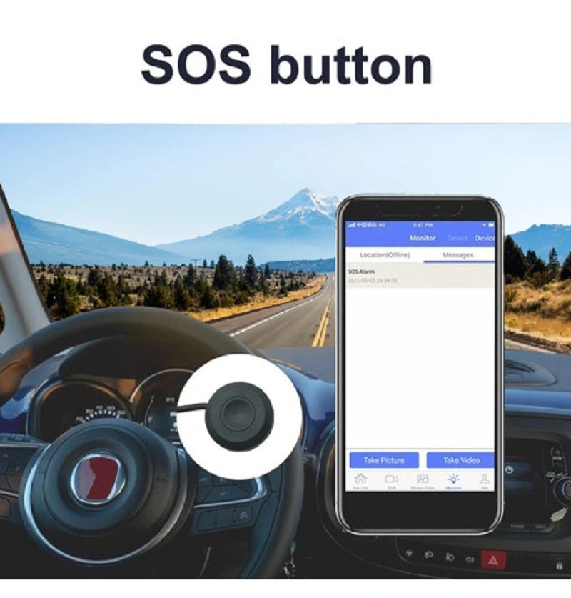 FOXDAK T99 10.26In 4Chs 4G камера для приборной панели автомобиля GPS SOS DMS