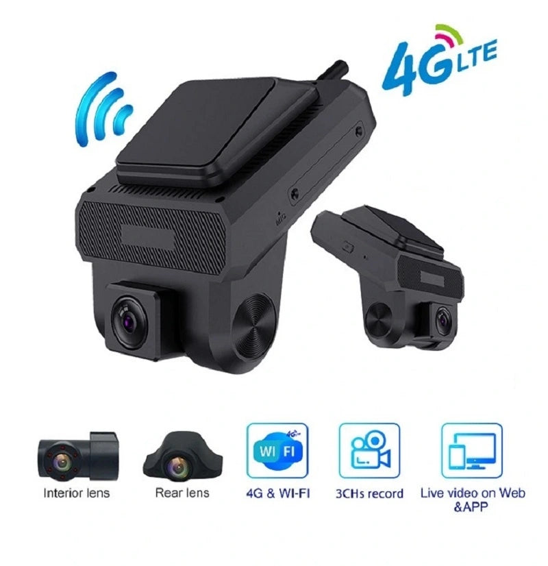 FOXDAK ZW3 3CHs 1080P 4G Dash Cam Автомобильный видеорегистратор Камера GPS