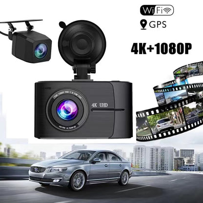 FOXDAK D2 3 Inch 4K Front 2160P Car Dash Cam Camcorder
