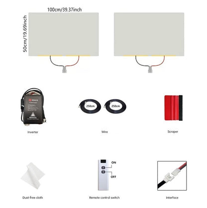 50x100cm Switchable PDLC Film - One-Click Privacy Tint for Car Windows