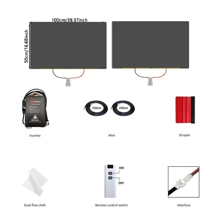 50x100cm Switchable PDLC Film - One-Click Privacy Tint for Car Windows