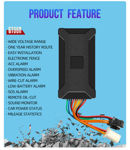 GT06N 4G  Car GPS Tracker Locator Voice Monitor SOS Fleet Management Tracking Device