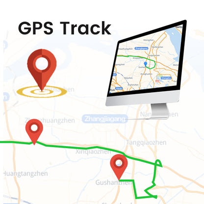 3,2-дюймовый мини-автомобильный видеорегистратор 4K с Wi-Fi, GPS и двумя объективами.