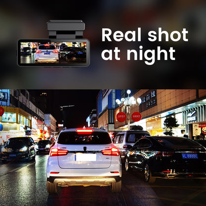 3,2-дюймовый мини-автомобильный видеорегистратор 4K с Wi-Fi, GPS и двумя объективами.