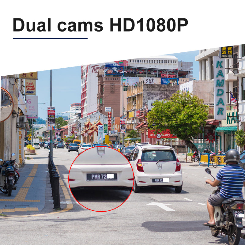 FOXDAK V9311 10.26" Dual 1080P 8+32G 4G Car Dashboard Camera Cams