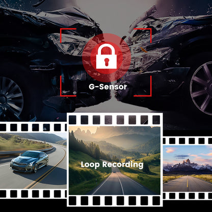 Видеорегистратор 4K+1080P+1080P с тремя объективами, 3,2-дюймовым экраном, Wi-Fi и GPS.