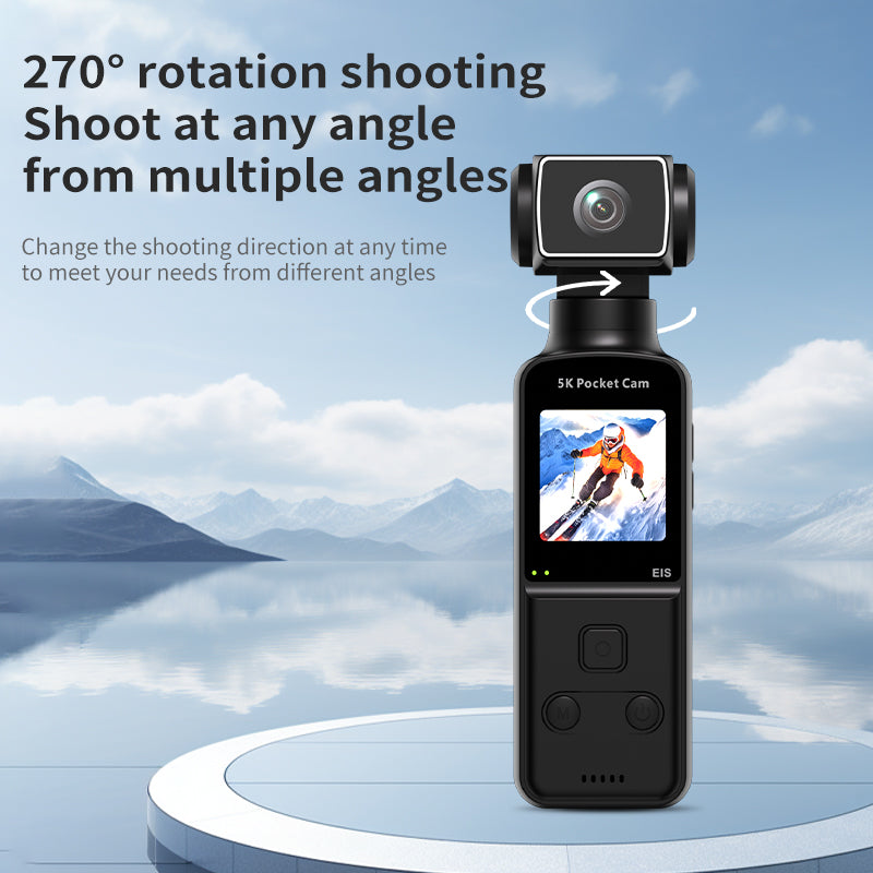 FOXDAK FD31 Pocket Action Camera 4K/5K Sports Camera for Mountaineering Cycling