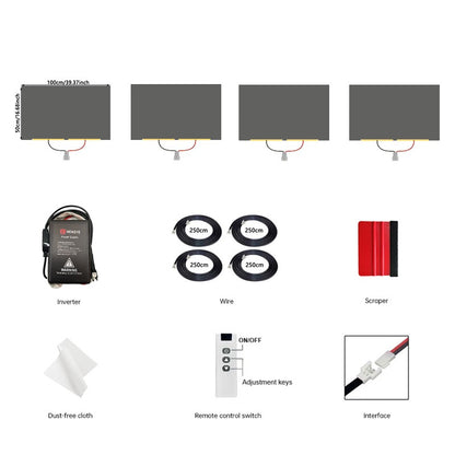 50x100cm Switchable PDLC Film - One-Click Privacy Tint for Car Windows