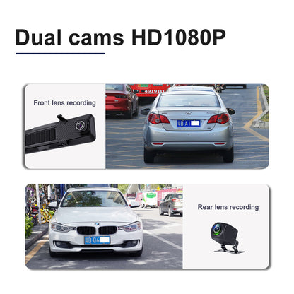FOXDAK V8 64G ROM 12" 1080P 4G Rear View Mirror Cam GPS FM