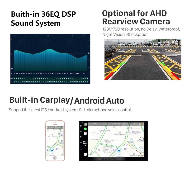FOXDAK FD03 Автомобильное головное устройство для Ford F150 2009-2013 Carplay GPS
