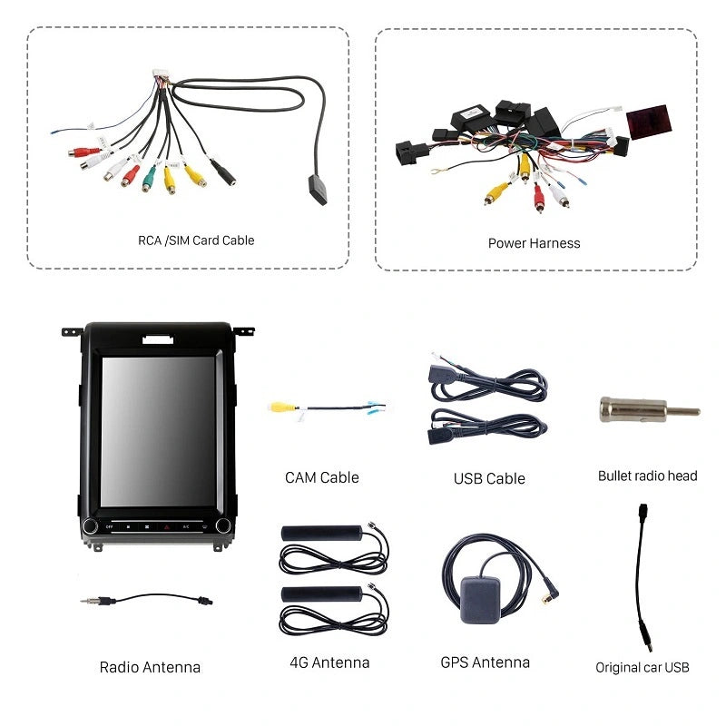 FOXDAK FD03 Автомобильное головное устройство для Ford F150 2009-2013 Carplay GPS