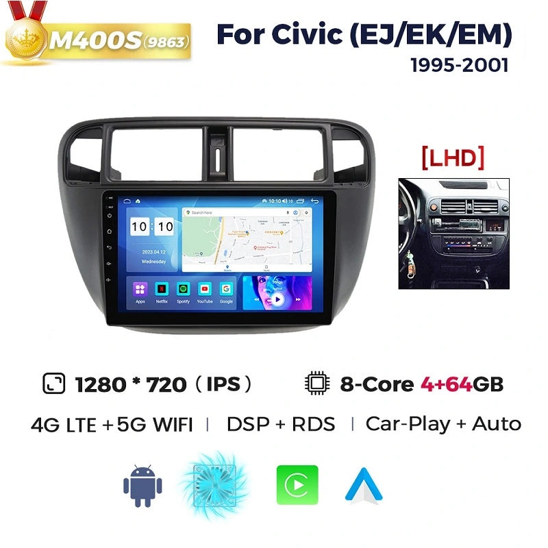 Головное устройство автомобильного радиоприемника FOXDAK FD14 для Honda Civic 1995-2001