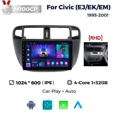 Головное устройство автомобильного радиоприемника FOXDAK FD14 для Honda Civic 1995-2001