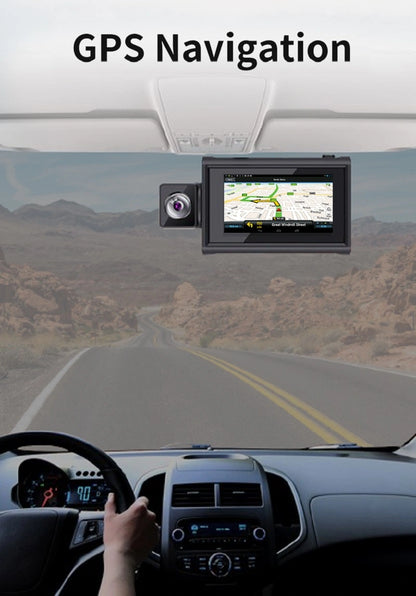Caméra de tableau de bord FOXDAK G5 3" 32G ROM double objectif 1080P 4G WiFi GPS