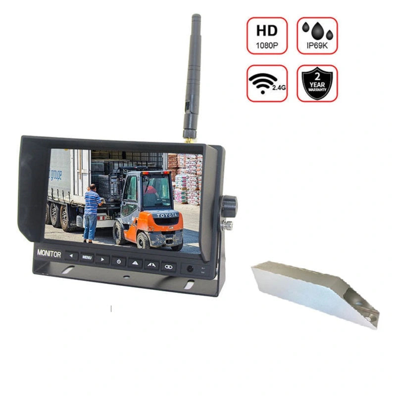 FOXDAK PZ630W 7" Screen 1080P HD Fork Truck Forklift Camera with Battery