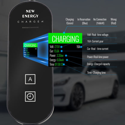 FOXDAK FD03 16A 3.5KW Electric Vehicle EV Charger 230V