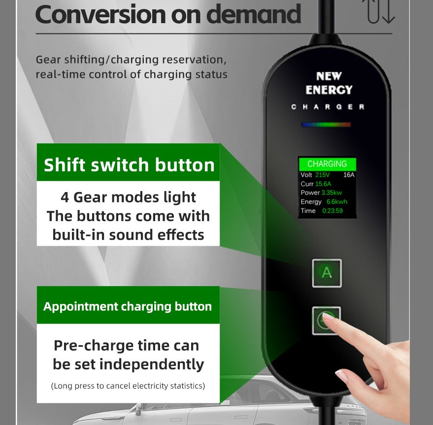 FOXDAK FD03 16A 3.5KW Electric Vehicle EV Charger 230V