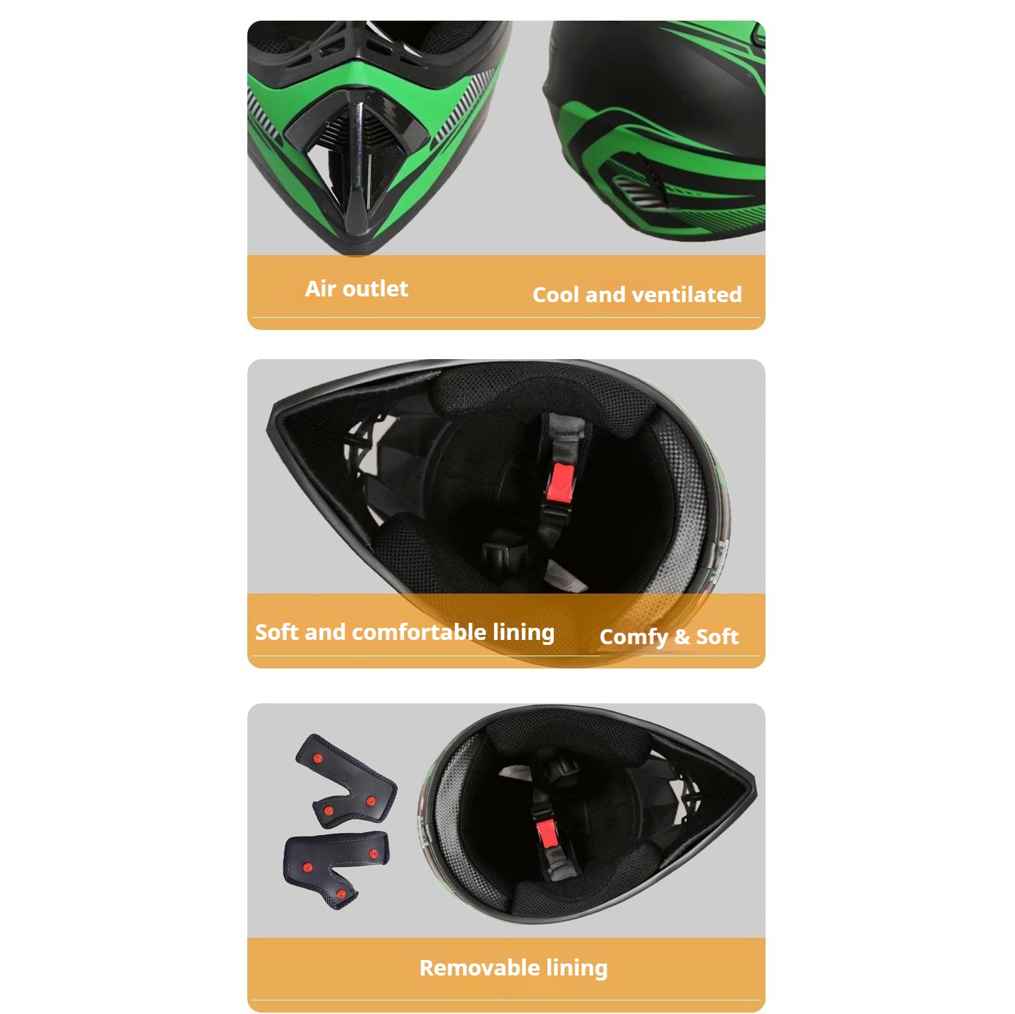 FOXDAK FD28 Head Guard Dirt Bike Bicycle Helmet Safety off Road Helmet