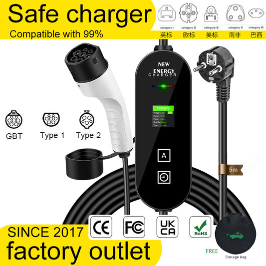 FOXDAK FD03 16A 3.5KW Electric Vehicle EV Charger 230V
