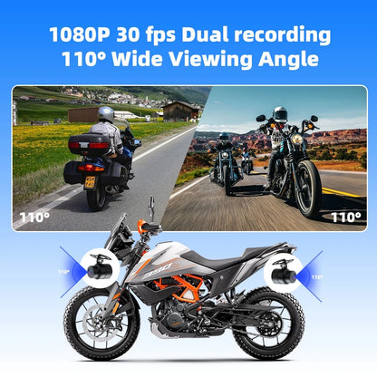 FOXDAK M6 6.25" HD Motorcycle Recorder BT DVR TPMS Android Auto Carplay Player