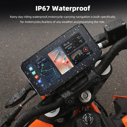 FOXDAK M6 6.25" HD Motorcycle Recorder BT DVR TPMS Android Auto Carplay Player