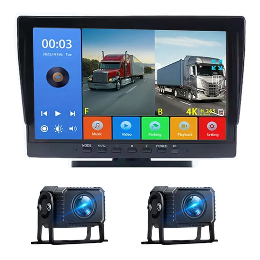 FOXDAK T102-MP5 10.1" AHD Dual 1080P Trucks Buses Rear View Camera