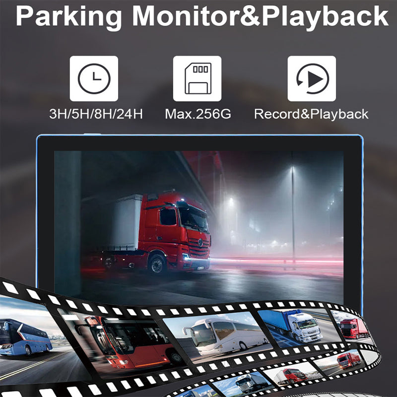 FOXDAK T105-BSD 10.1" AHD 5 Chs Video Truck Rear View Camera with Alarm