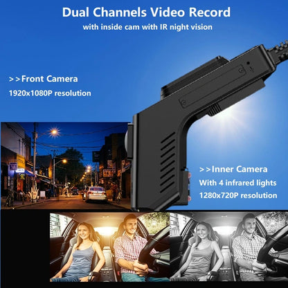 FOXDAK T2 1080P 4G Telecamera per auto Dash Cam Wifi SOS GPS Supporto CMSV
