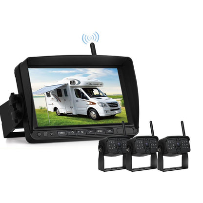 FOXDAK FD06 7" Monitor with Wireless Camera Monitoring for Cranes Excavators and Loaders